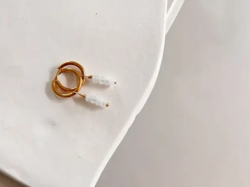 FINE oorbellen Moonstone