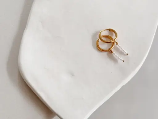 FINE oorbellen Rose Quartz