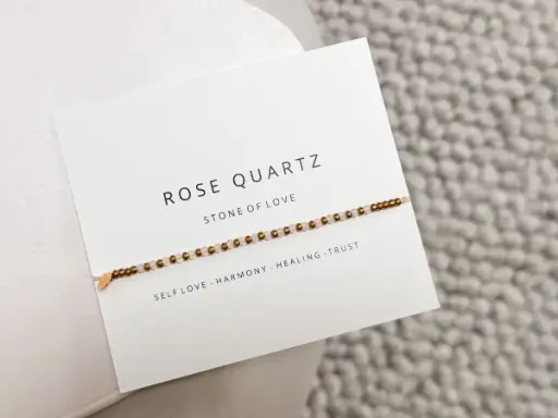 LUCIA armband Rose Quartz
